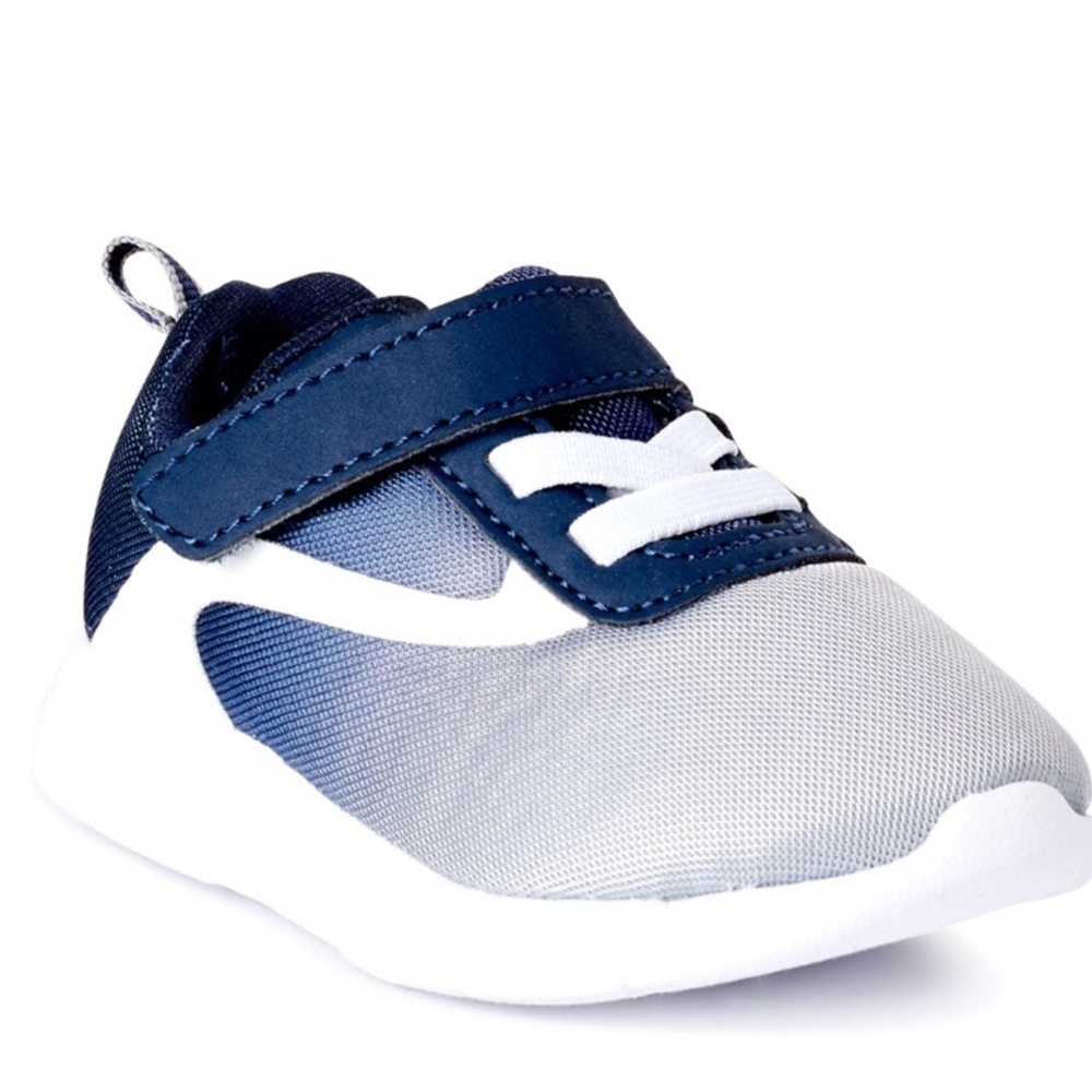 Wonder Nation Shoes Size 6 Babys Slip On Velcro New With Tags Blue-White - Picture 2 of 9